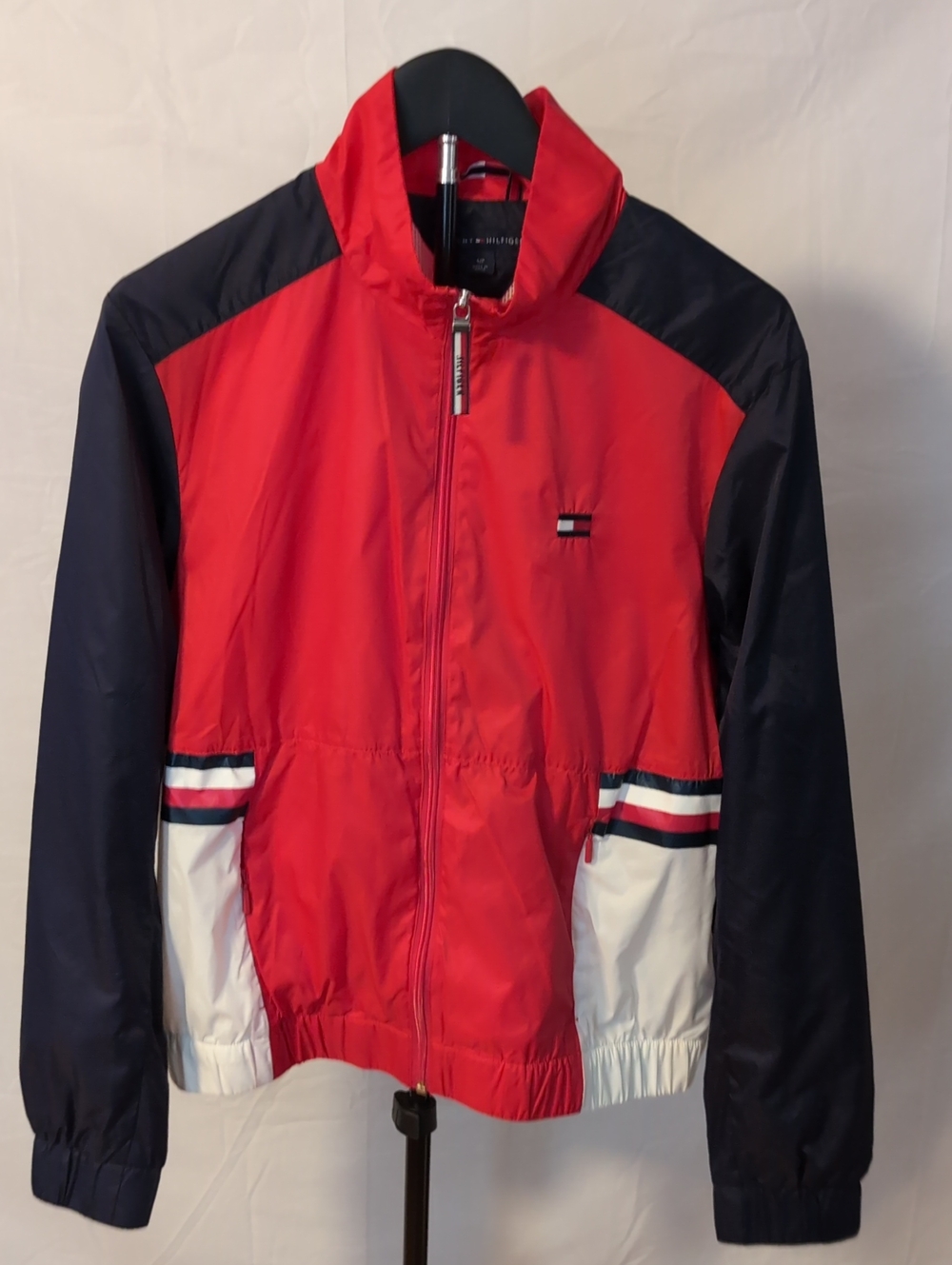 Tommy Hilfiger Colorblock Lightweight Full-Zip Windbreaker Jacket S/P